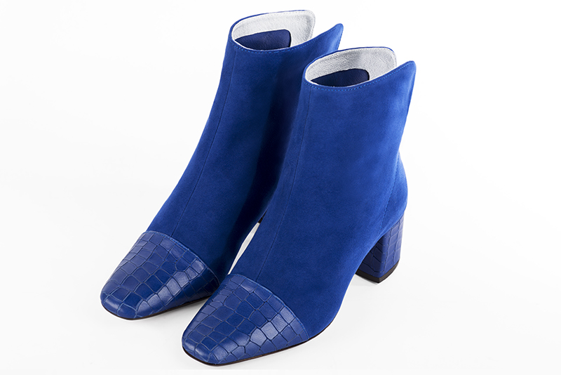 Bottines femme store bleu electrique